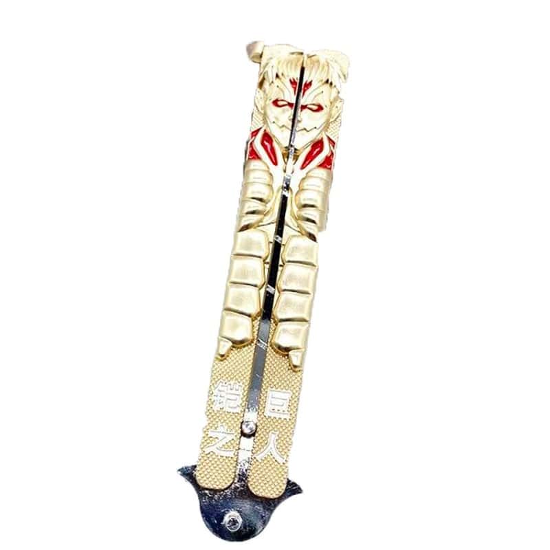 Faca Borboleta Balisong Faca Dourada