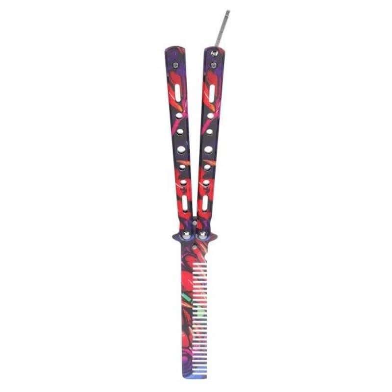 Faca Borboleta Balisong Multicolorido