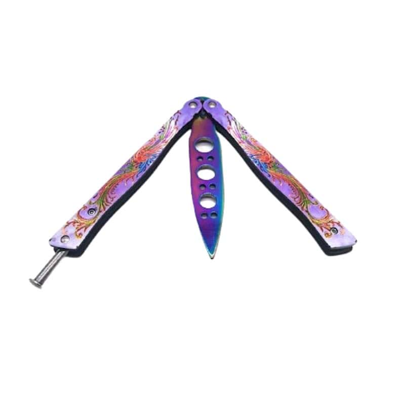 Faca Borboleta Balisong Ultravioleta