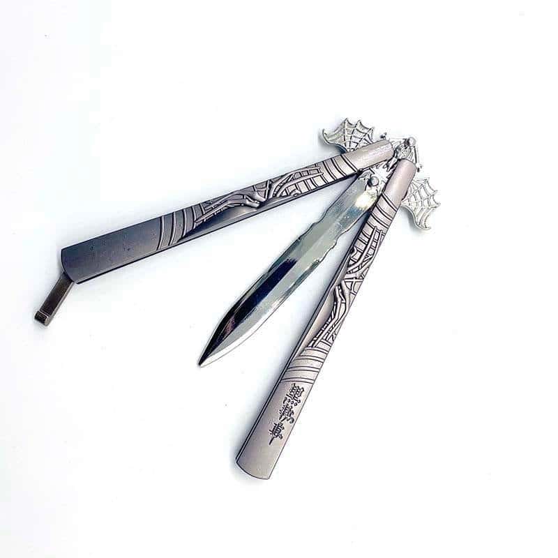 Faca Borboleta Balisong Cinza